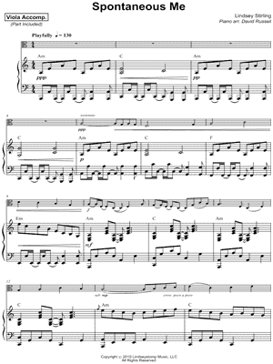 Spontaneous Me - Viola & Piano
