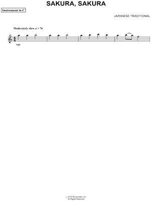 Sakura, Sakura - C Instrument