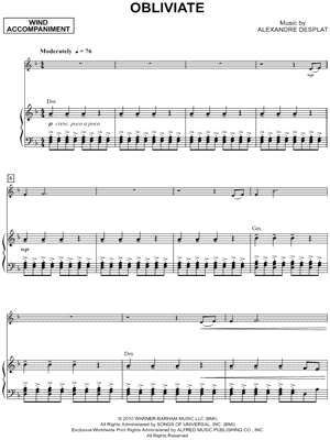 Obliviate - Piano Accompaniment (Winds)