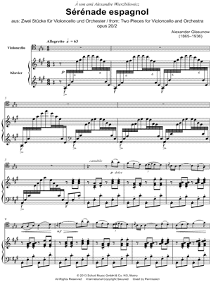 Sérénade espagnol, Op. 20, No. 2