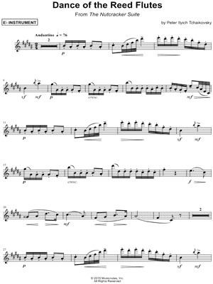 Dance of the Reed Flutes - Eb Instrument