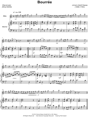 Bourrée - Flute & Piano