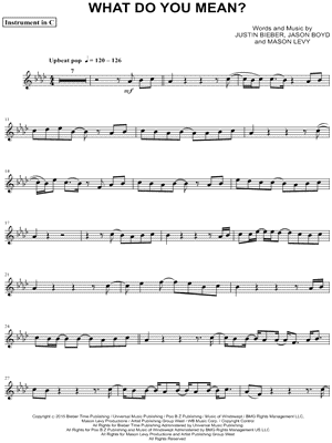 What Do You Mean? - C Instrument