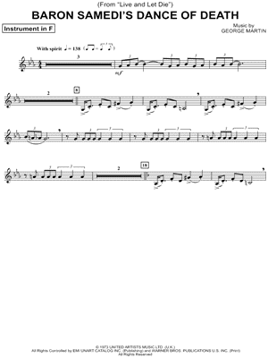 Baron Samedi's Dance of Death - F Instrument