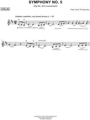 Symphony No. 5, Op. 64 - 2nd Movement [Theme]