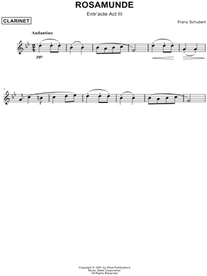 Rosamunde - Act III Entr'acte [Main Theme]