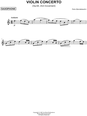 Violin Concerto, Op. 62 - 2nd Movement [Theme]