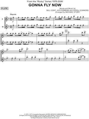 Gonna Fly Now - Flute Duet