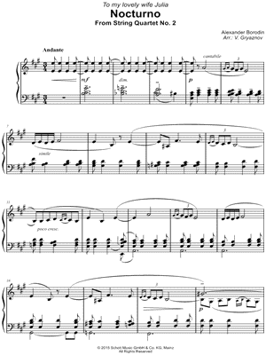 Nocturno from String Quartet No. 2