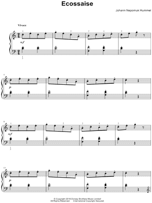 6 Pièces très faciles, Op.52, No. 5. Ecossaise