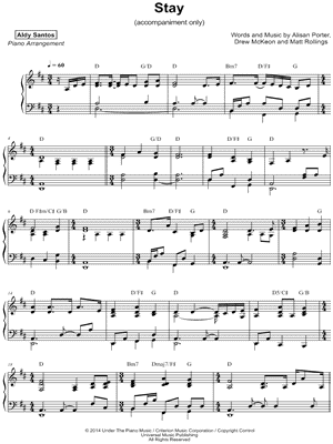 Stay [accompaniment only]