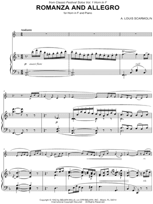 Romanza and Allegro - French Horn & Piano