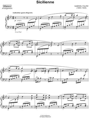 Sicilienne, Op. 78