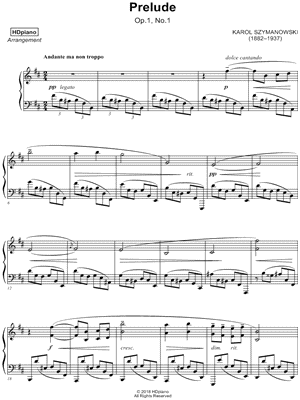 Prelude, Op.1 , No. 1