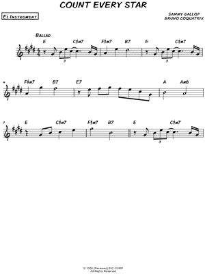 Count Every Star - Eb Instrument
