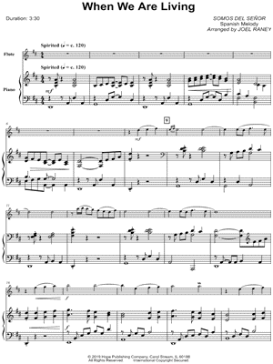 When We Are Living - Flute & Piano