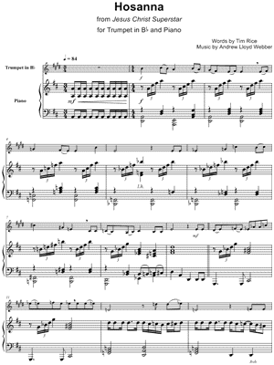 Hosanna - Trumpet & Piano