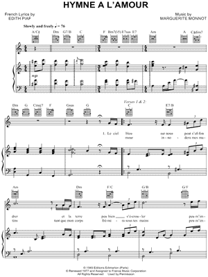Hymne a L'Amour