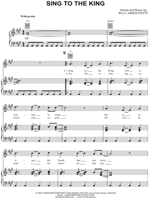 Sing To the King