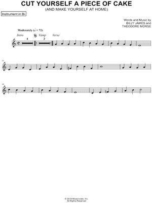 Cut Yourself a Piece of Cake - Bb Instrument