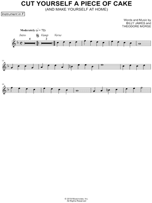 Cut Yourself a Piece of Cake - F Instrument