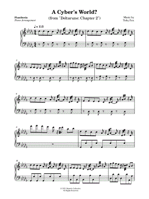 A Cyber's World? by Pianthesia - Sheet Music