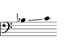 Voice, range: Bb3-C4